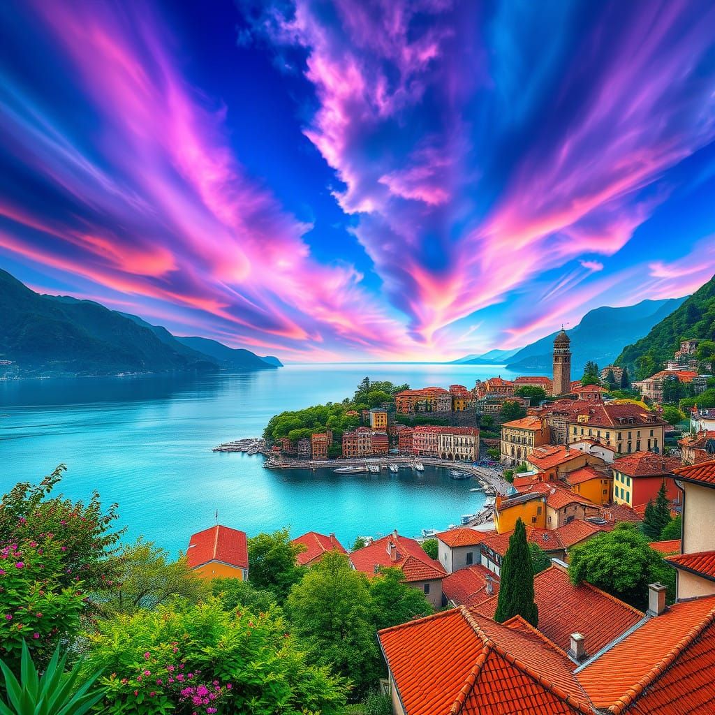 Village of Lush Splendor on Lake Como