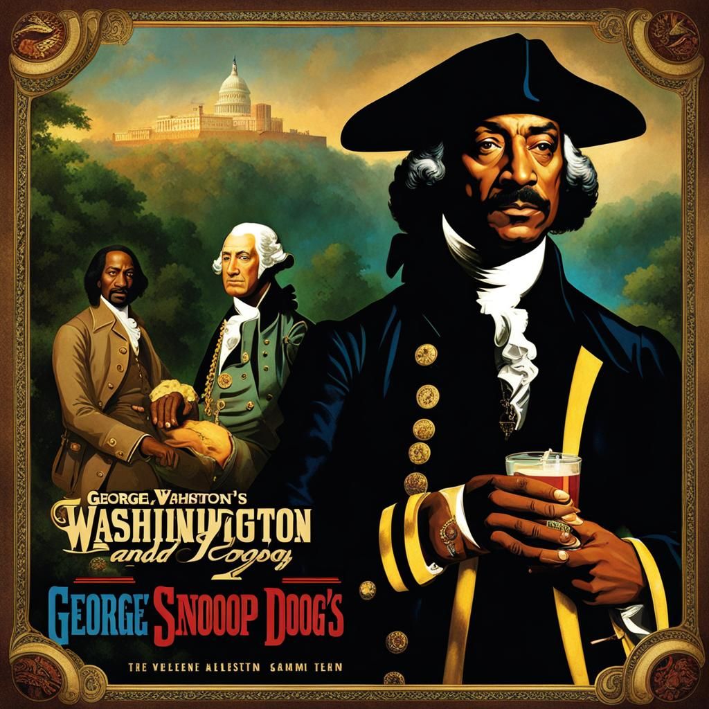 George Washington & Snoop Dogg Rap Album Cover