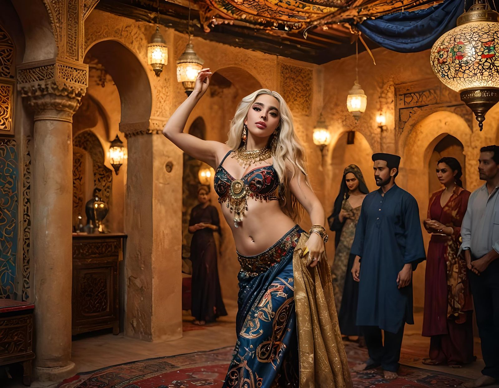Lady Gaga as Belly Dancer: Vintage Aesthetic