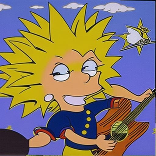 Lisa Simpson Album Cover Art