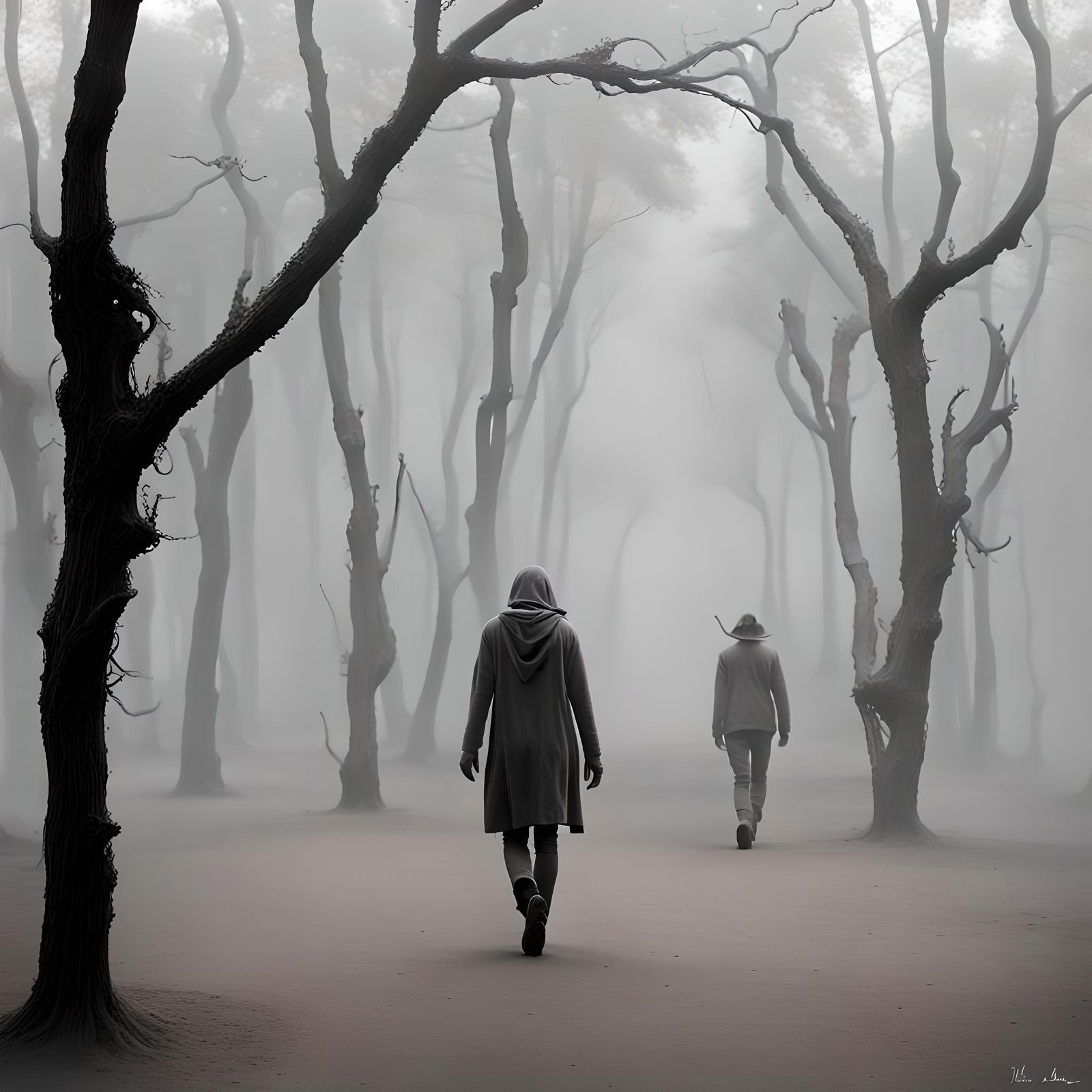 Lost souls wandering in nothingness