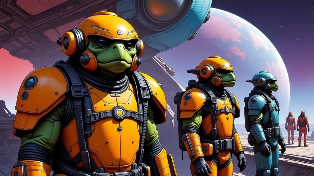 Lt. Commander Cal Leon Xion Of Cosmicfleet, & Buddies!