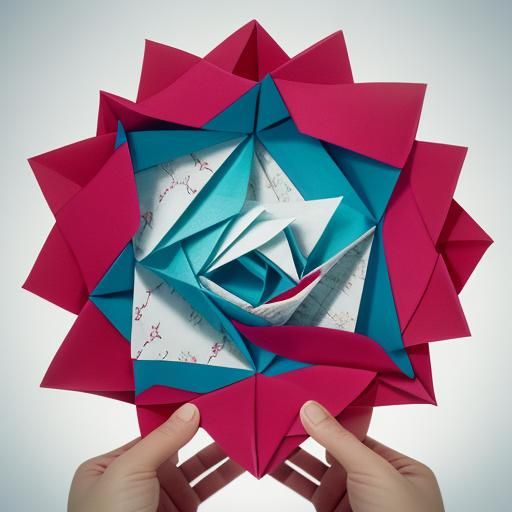 Origami Heart Chambers Papercraft in 8K