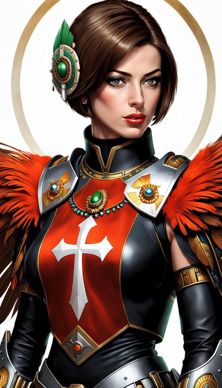 Aztec Space Marine: Gothic Airbrush Art