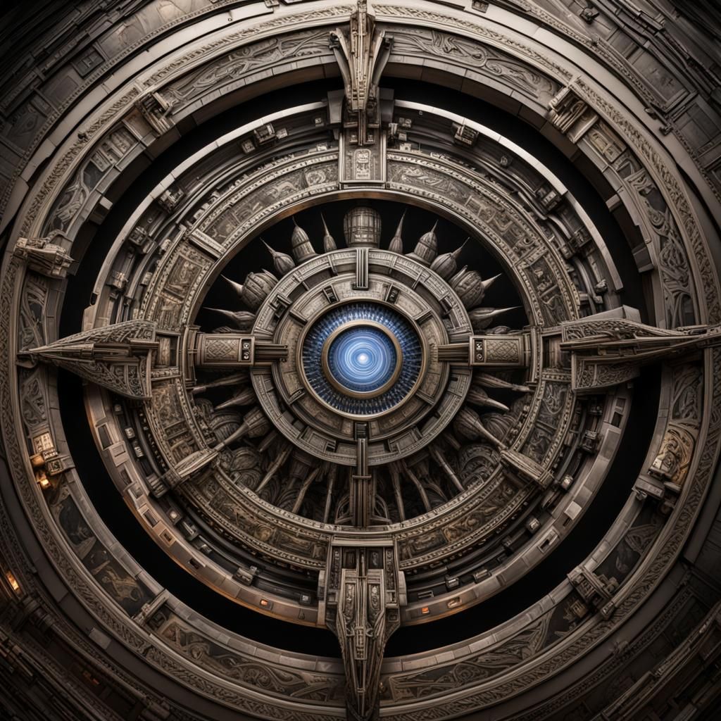 Stargate SG1 Spinning Up: Hyperrealistic HDR Image