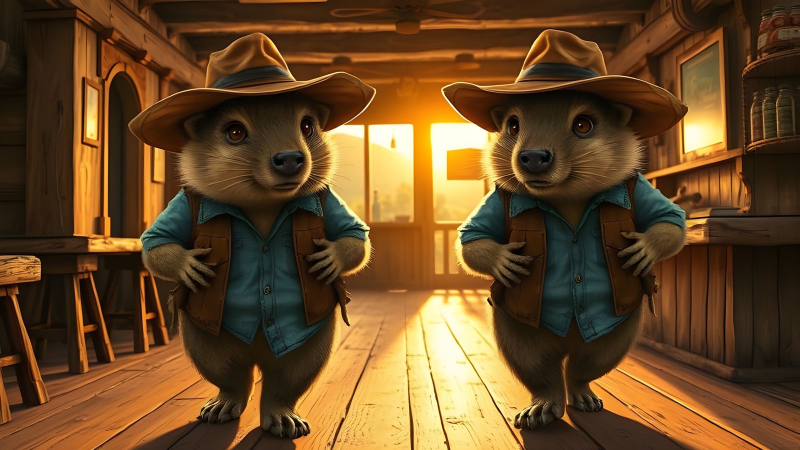 Anthropomorphic Wombats Enter a Classic Australian Pub