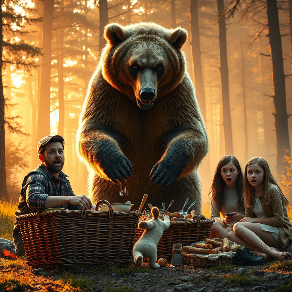 Well. I'd be terrified by this running, headless..."chicken"(?), too...