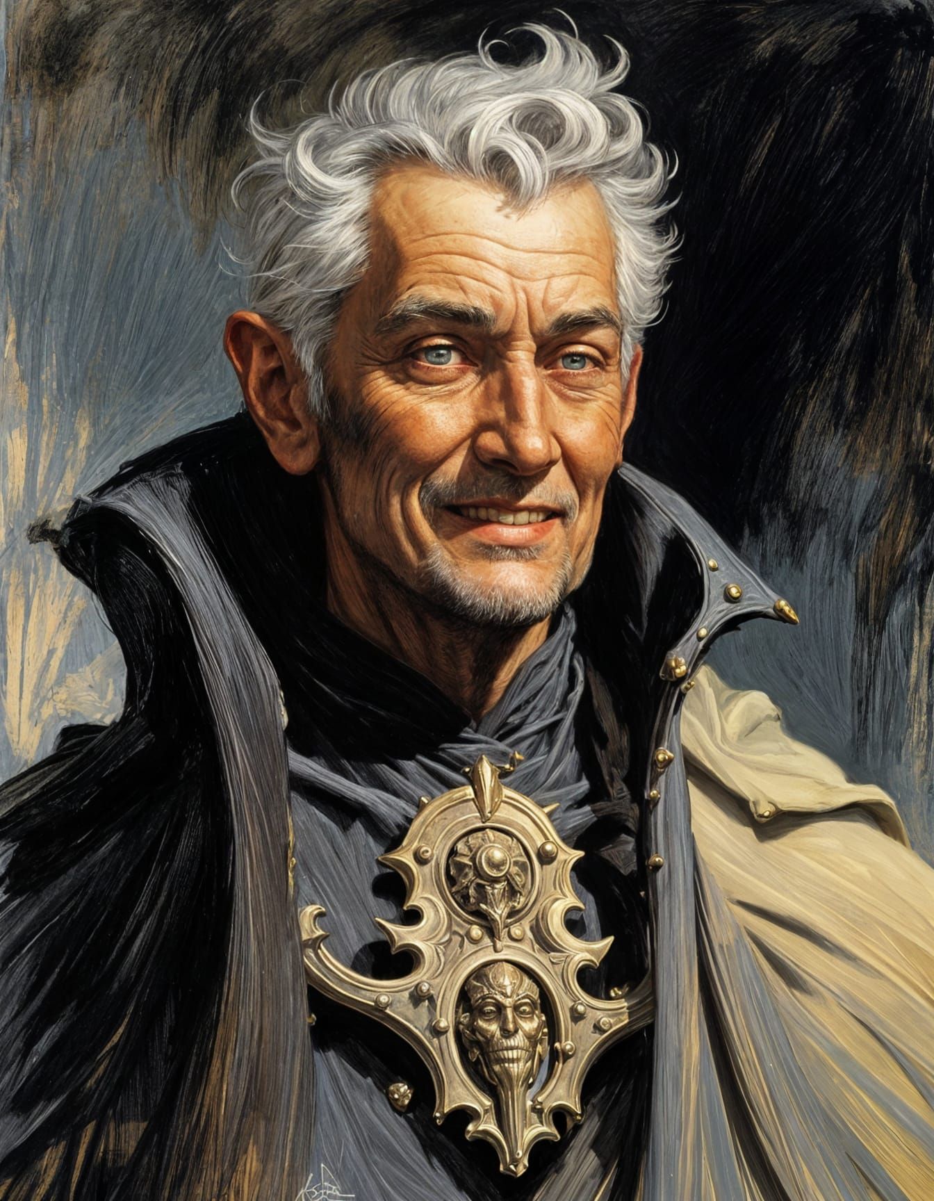 The Withered Lord Regent in Dark Fantasy Portrait