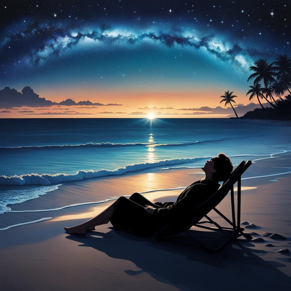 Me at the Beach - My Stargazing Delight