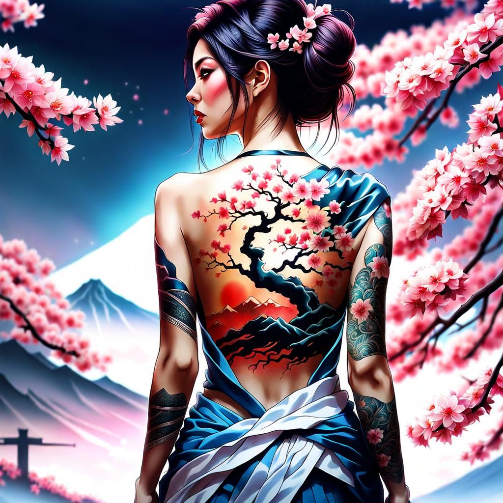 Sakura Tattoo Woman