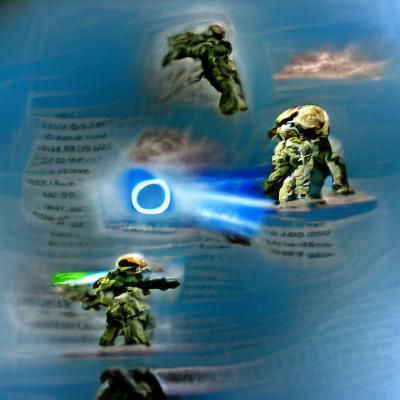 Master Chief Battles the Covenant on Halo