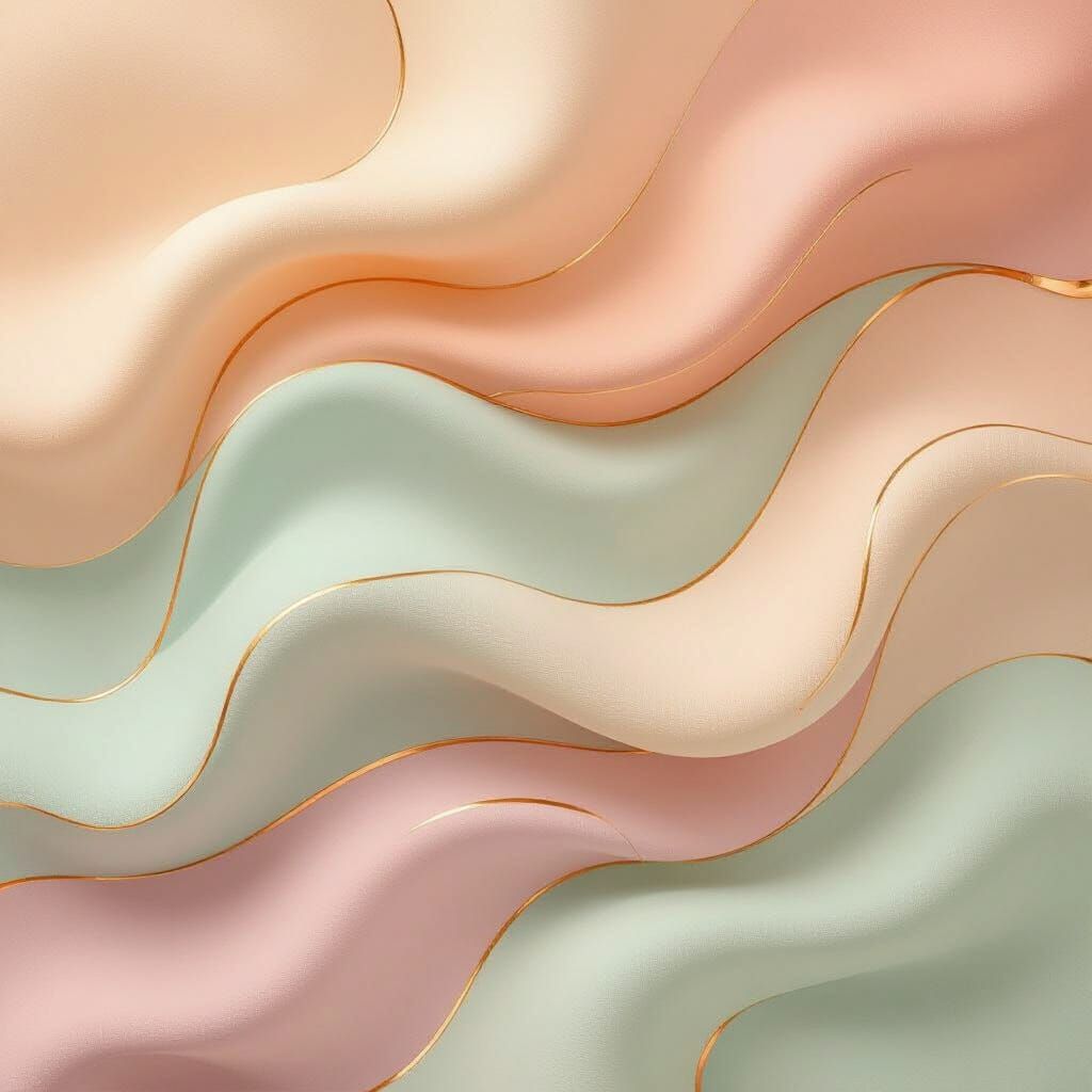 Pastel Gradient Mesh Background with Rose Gold Veins