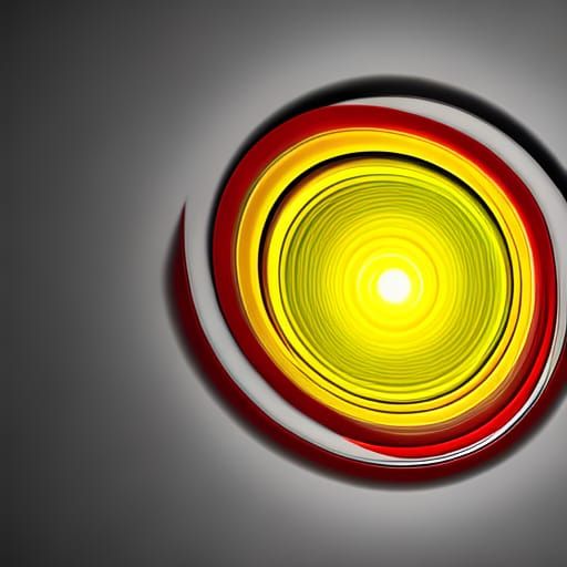 Hypnotic Spiral Swirl with 3D Shading