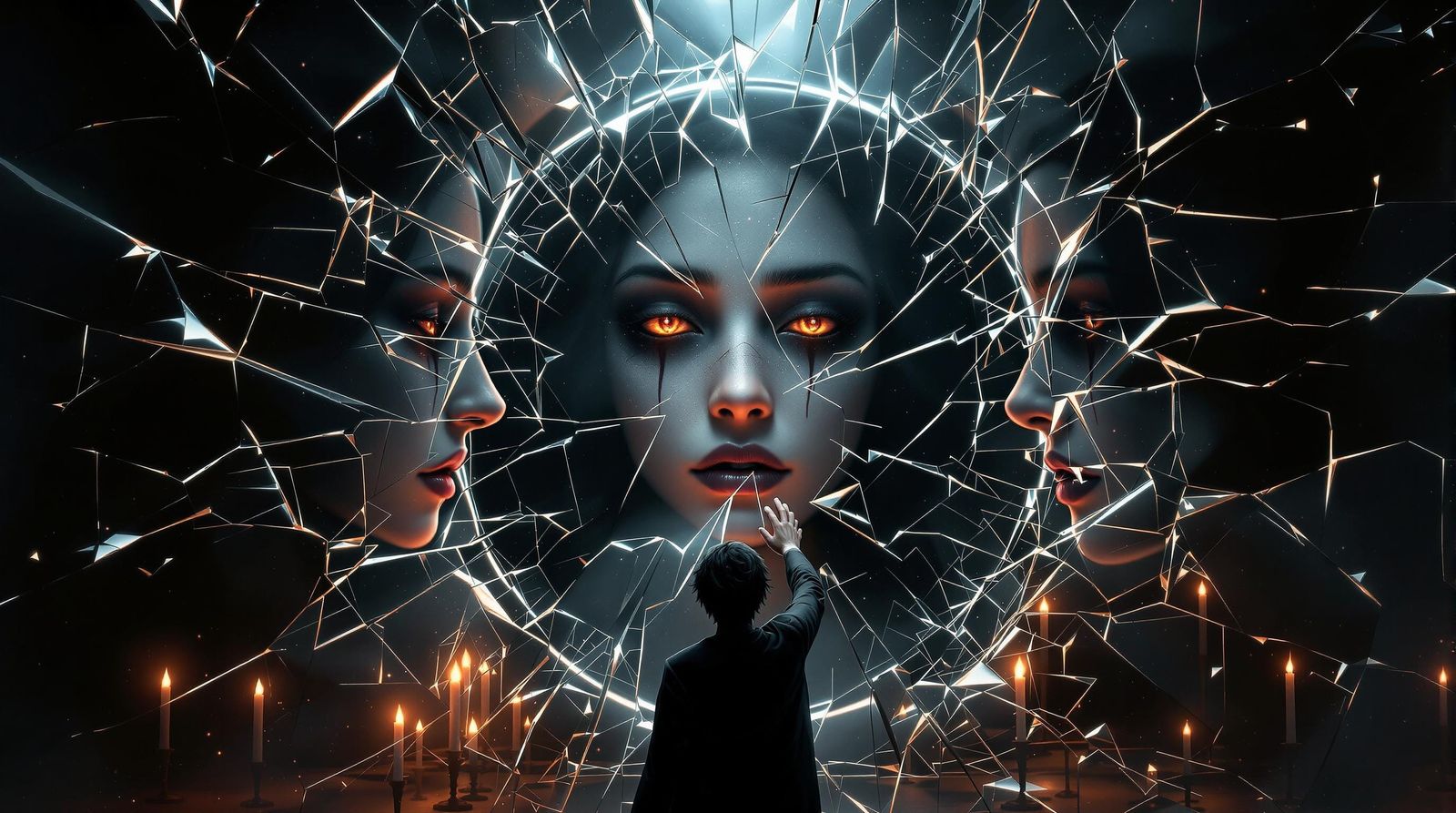 Shattered Reflections in a Gothic Void