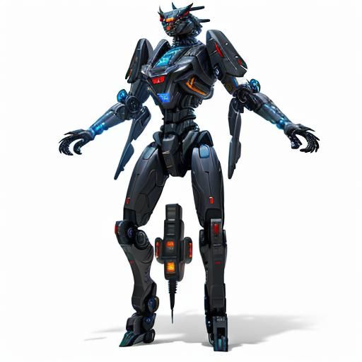 Cybernetic Displacer Beast in Cyberpunk Style
