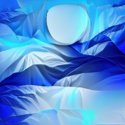 Abstract Blue and White Minimalist Design