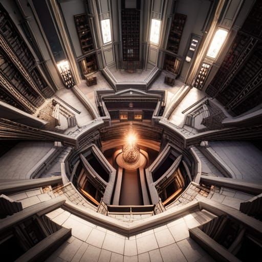 Intricate Brain Maze in 3D Cinematic Style