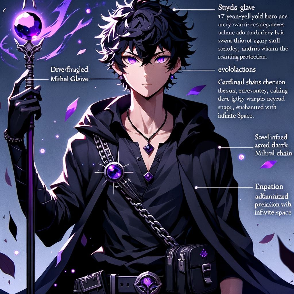 Heroic Dark Fantasy Warrior with Glaive