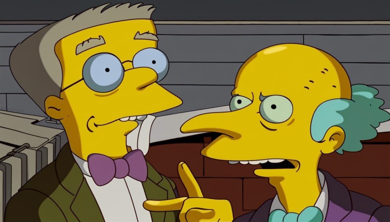 Mr. Burns and Smithers from The Simpsons