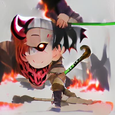 Demon Slayer Inspired Anime Art