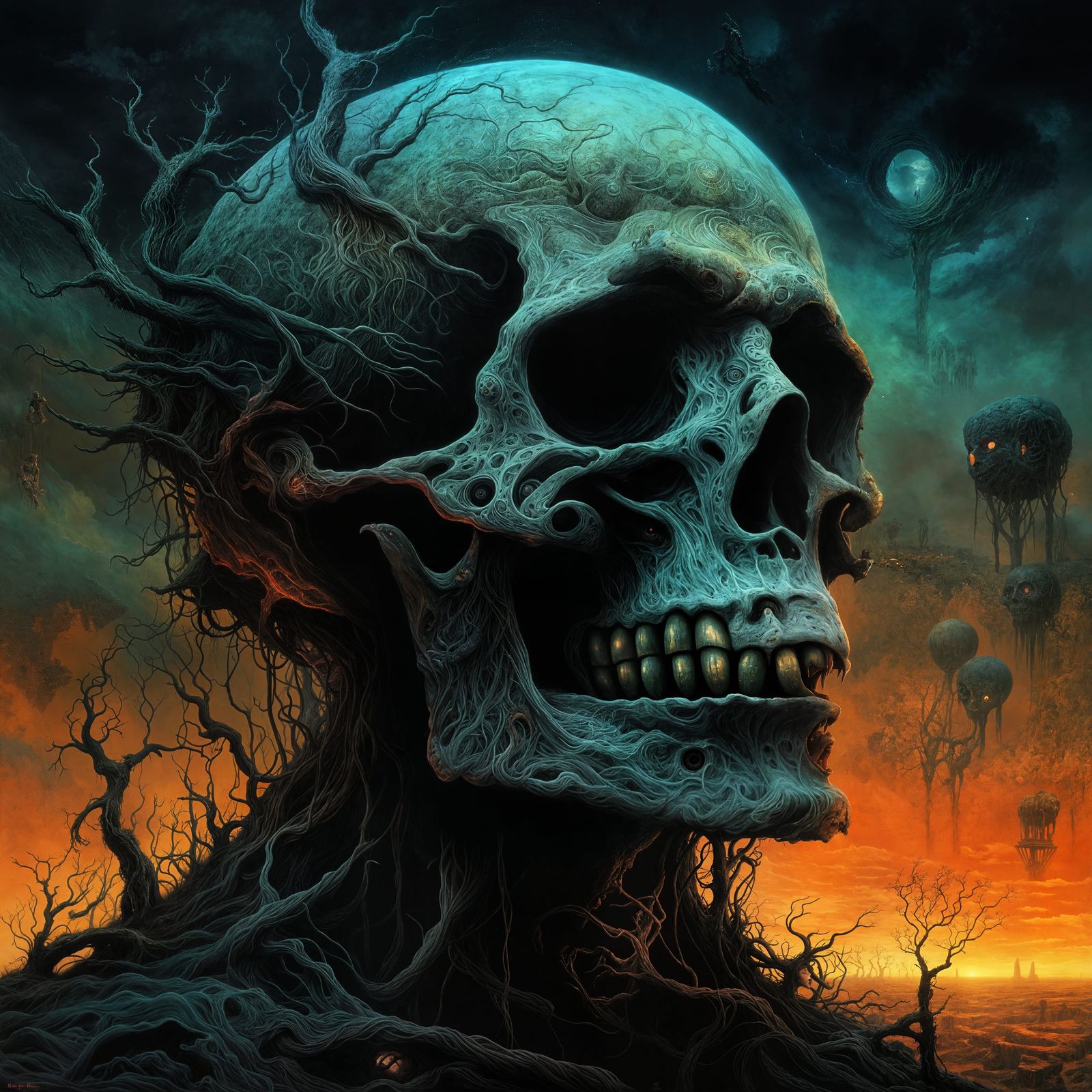 Death and Happiness in Beksiński Style