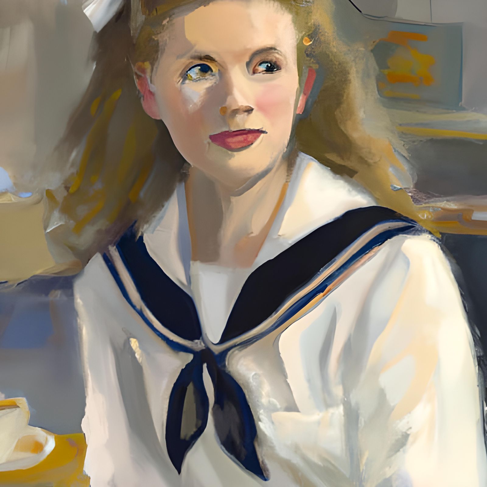 Welsh Cafeteria Worker Painted by James Gurney