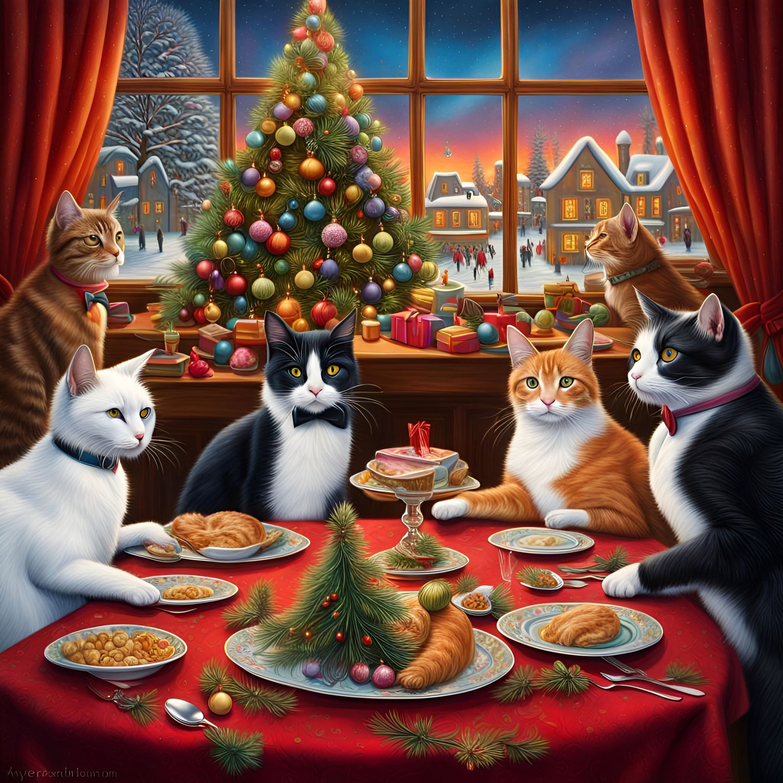 Festive Feline and Canine Christmas Party