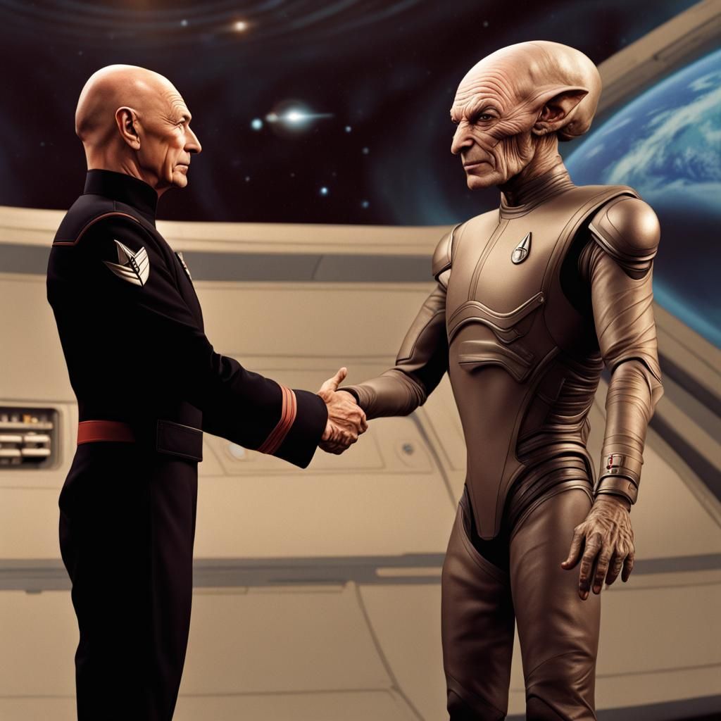 Picard Meets Alien: A Photorealistic Encounter