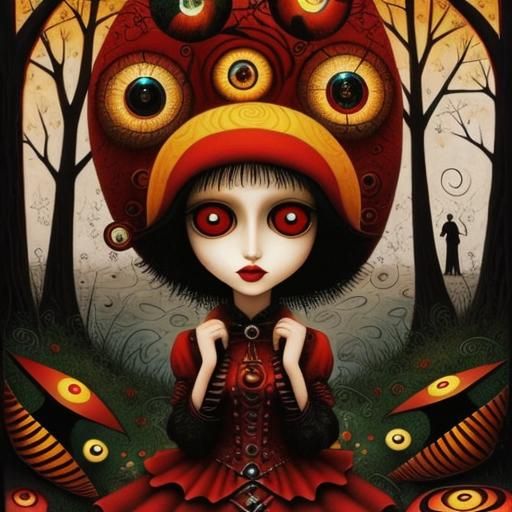 Abstract Lost Love in Vivid Expressionist Style