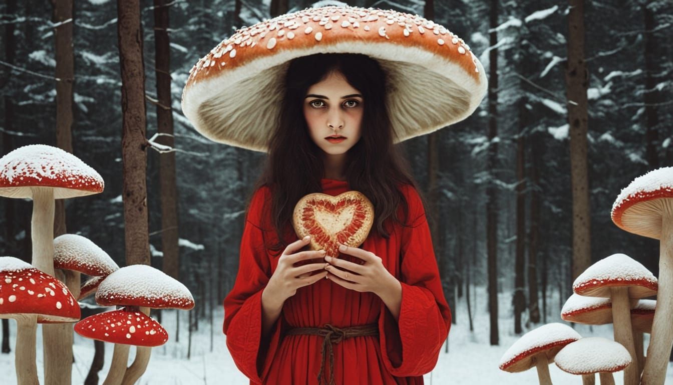 Shamanic Santa Claus Diving into Winter Solstice Portal