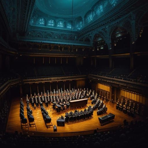 Ethereal Orchestra in Cinematic Hyperrealism