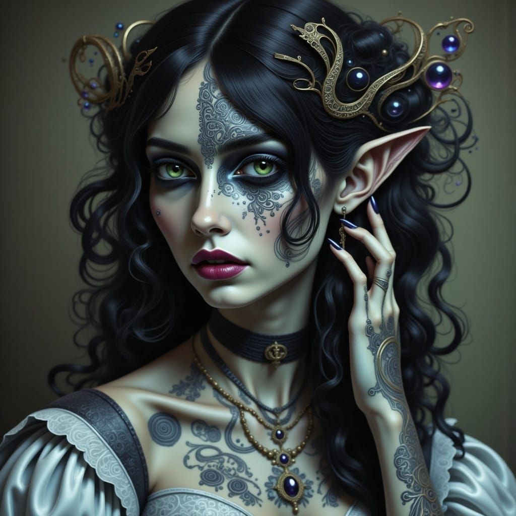 <lora:Sharr:1.0> tattooed