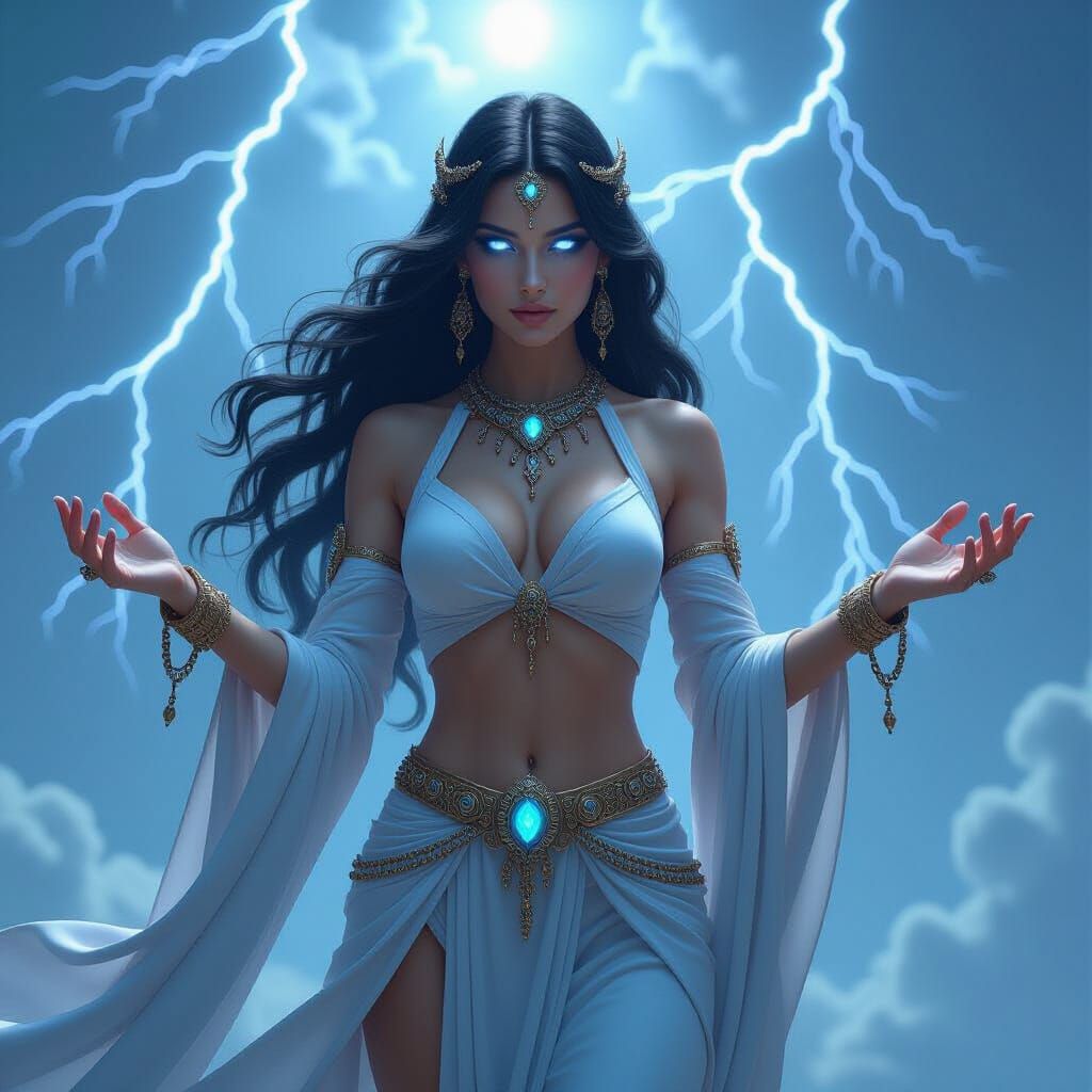 Powerful Goddess Descends from Heaven