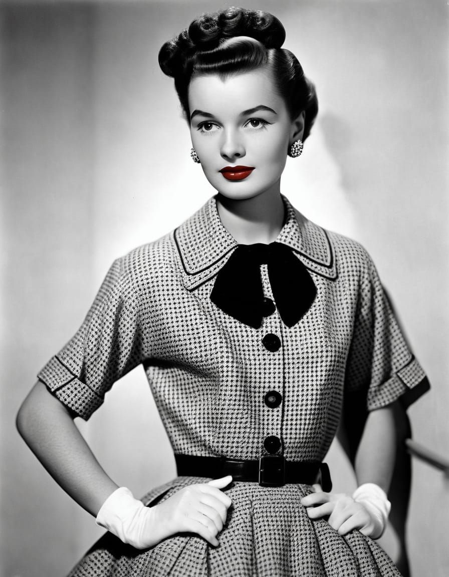 Modern 1950s Fashionista Portrait