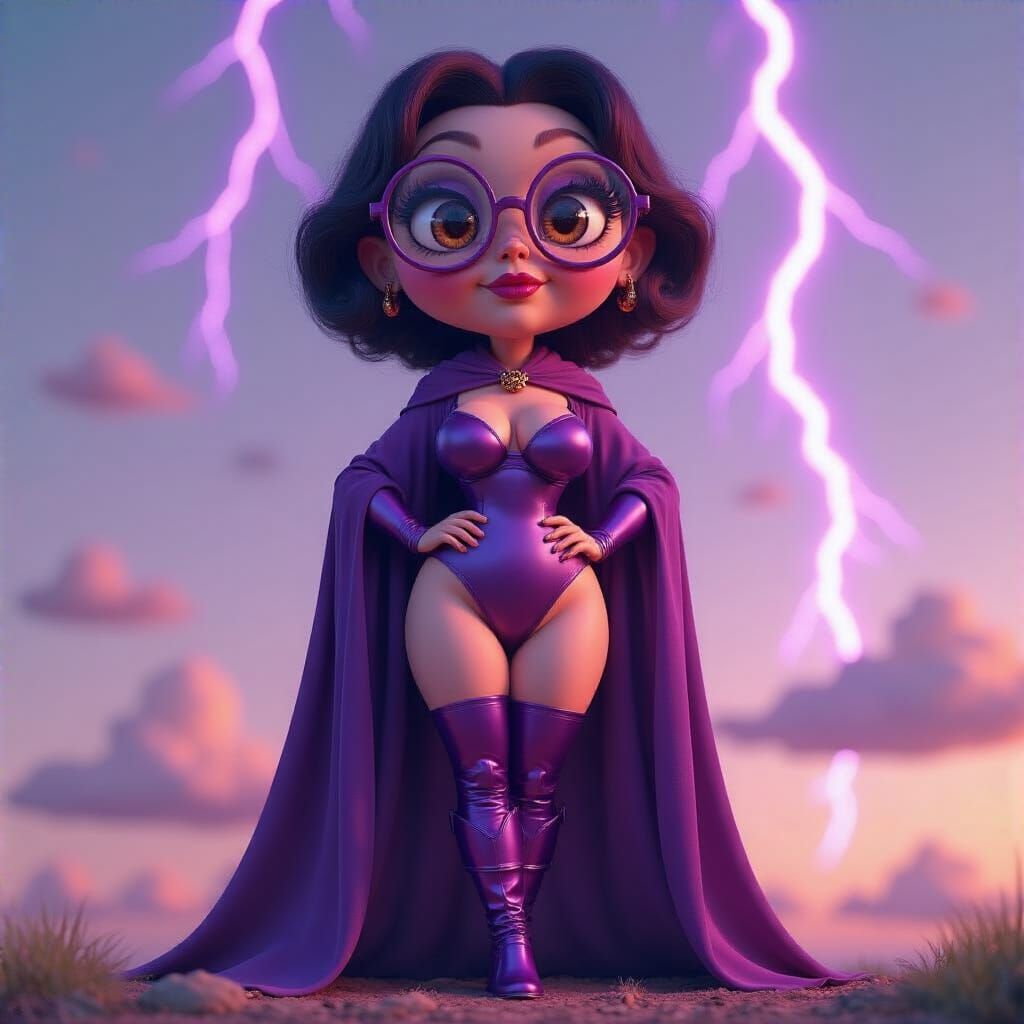 Alien Librarian in Pixar-esque CGI Style