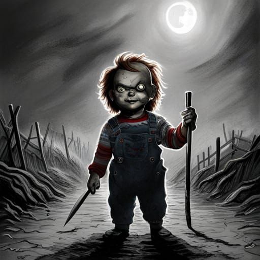 Chucky Horror Art Inspired by Gustave Doré