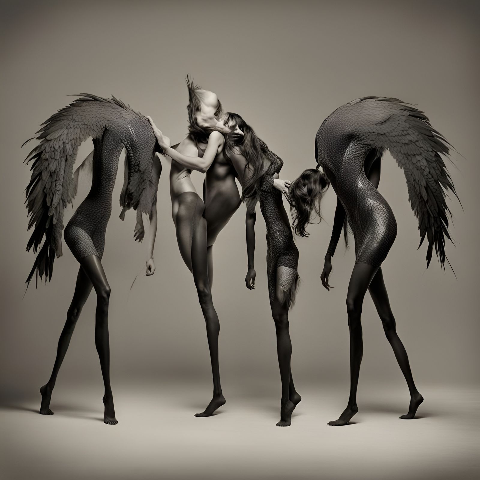 Striking Portrait in Classic Photography Style