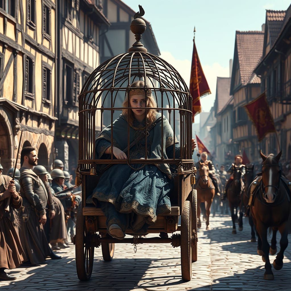 Defeated Queen Dragged Through Medieval Streets in Grand, Ru...