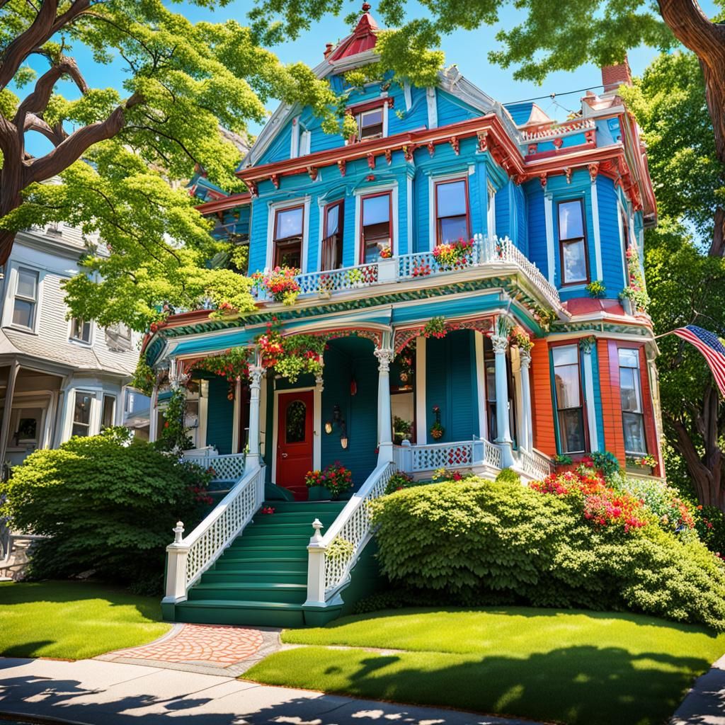 Victorian House in Marblehead, Massachusetts