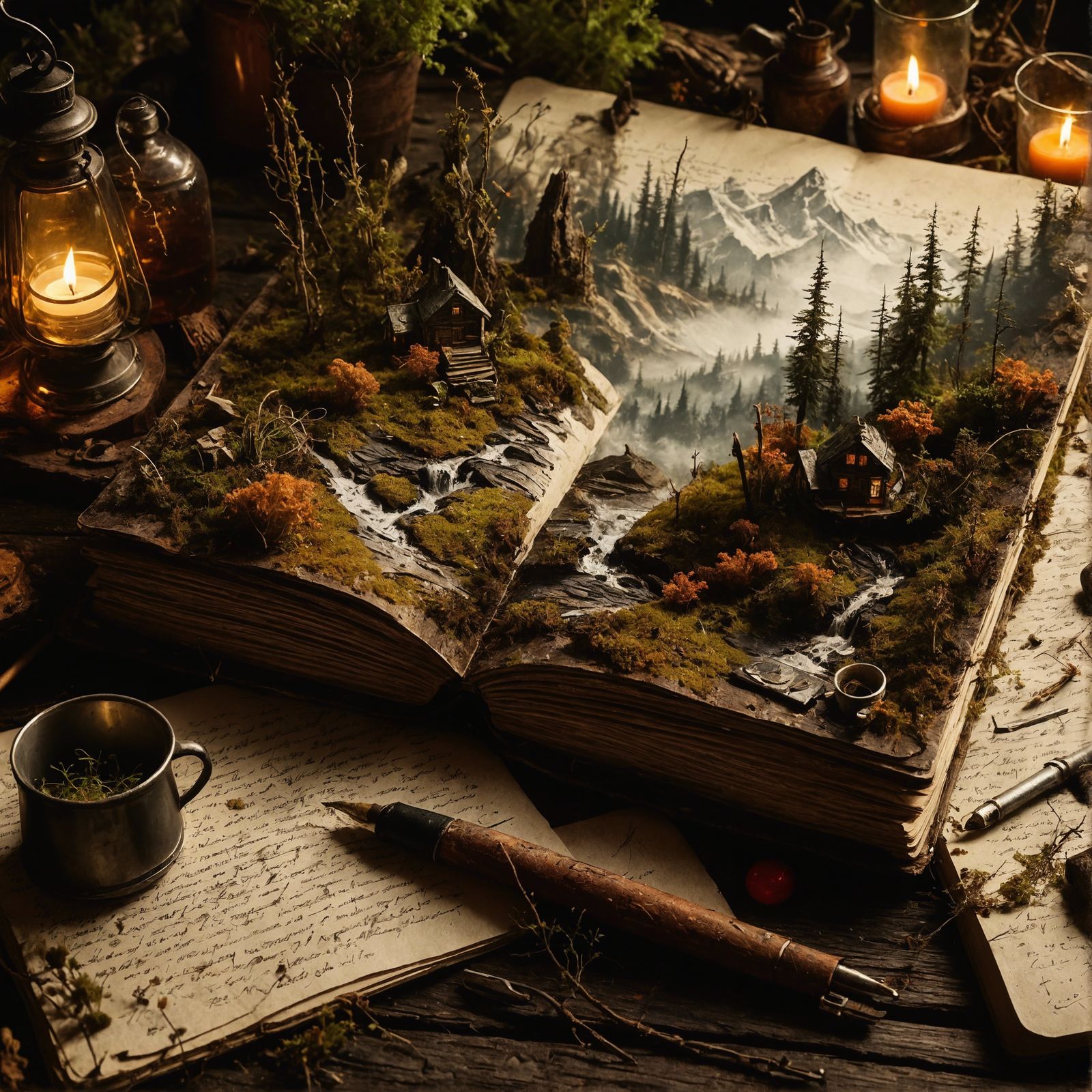 Miniature Forest Sprouts From Abandoned Notebook