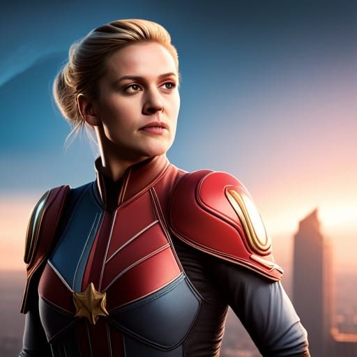 Katee Sackhoff as Mandalorian Captain Marvel