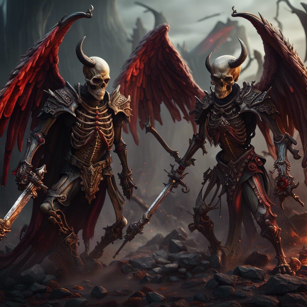 Devils and Angels War: Detailed Matte Painting