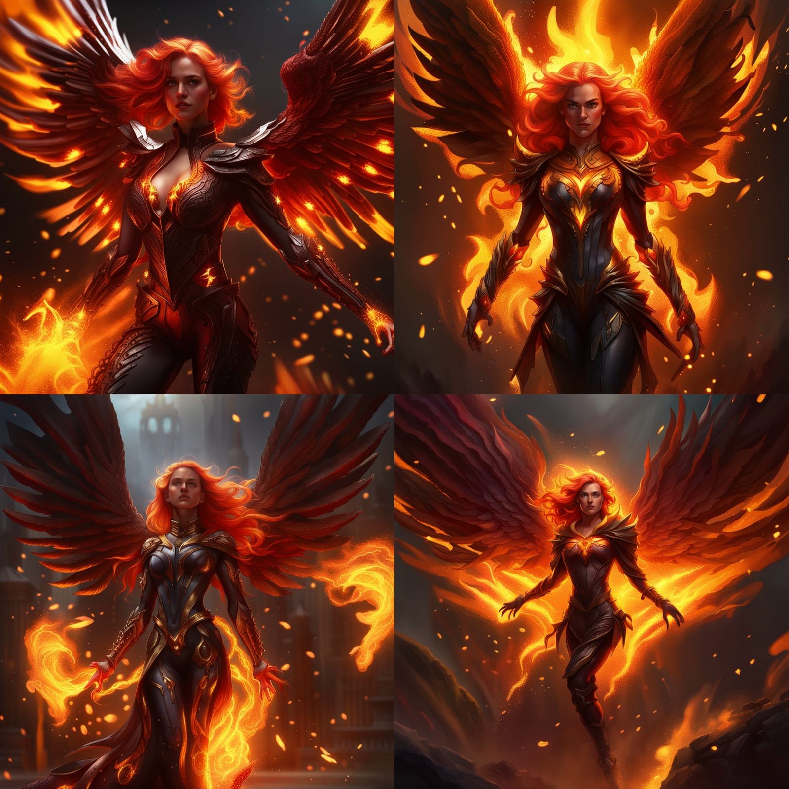 Dark Phoenix, Rising from the flames.