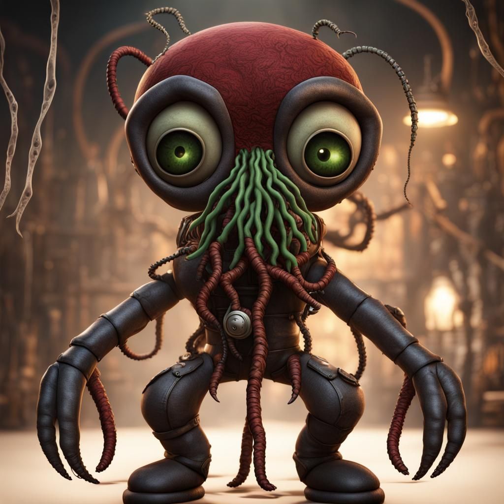 Living Dead Doctor Octopus Voodoo Doll Art