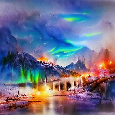 Spectacular Aurora Borealis Lights Display