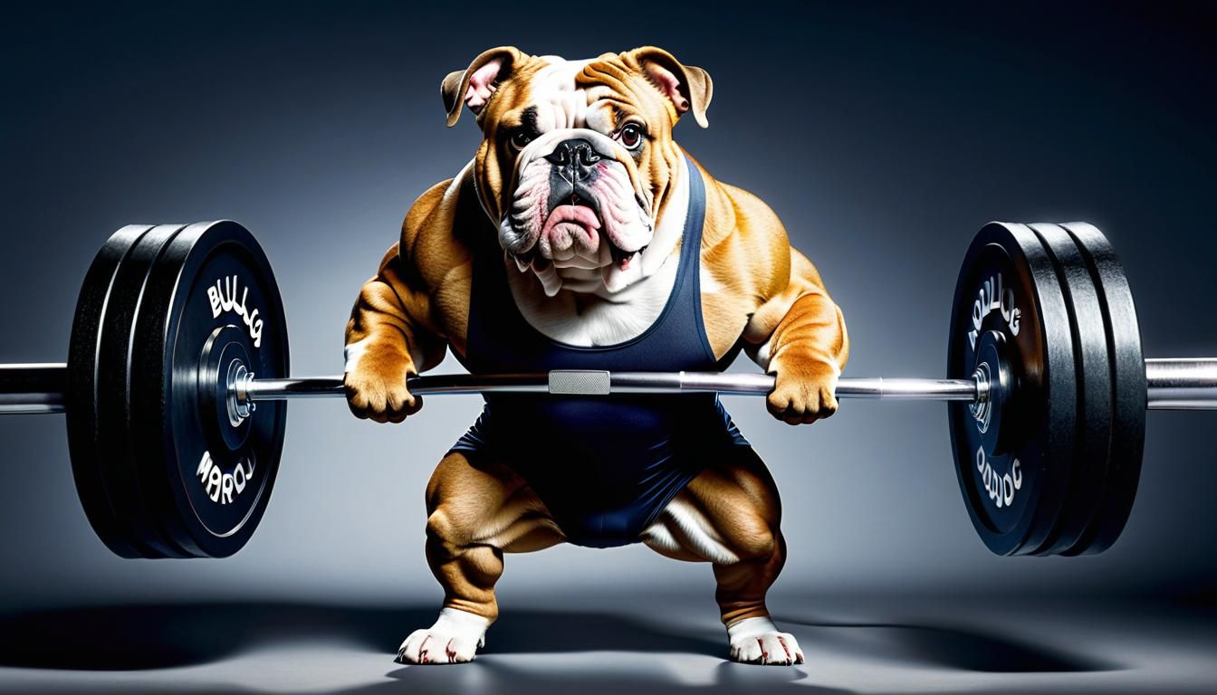 Bulldog Weightlifter
