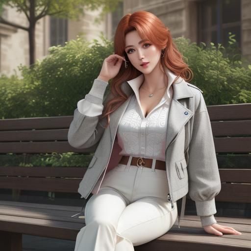 Fashionable Woman in Lounge: Natural Lighting Photography