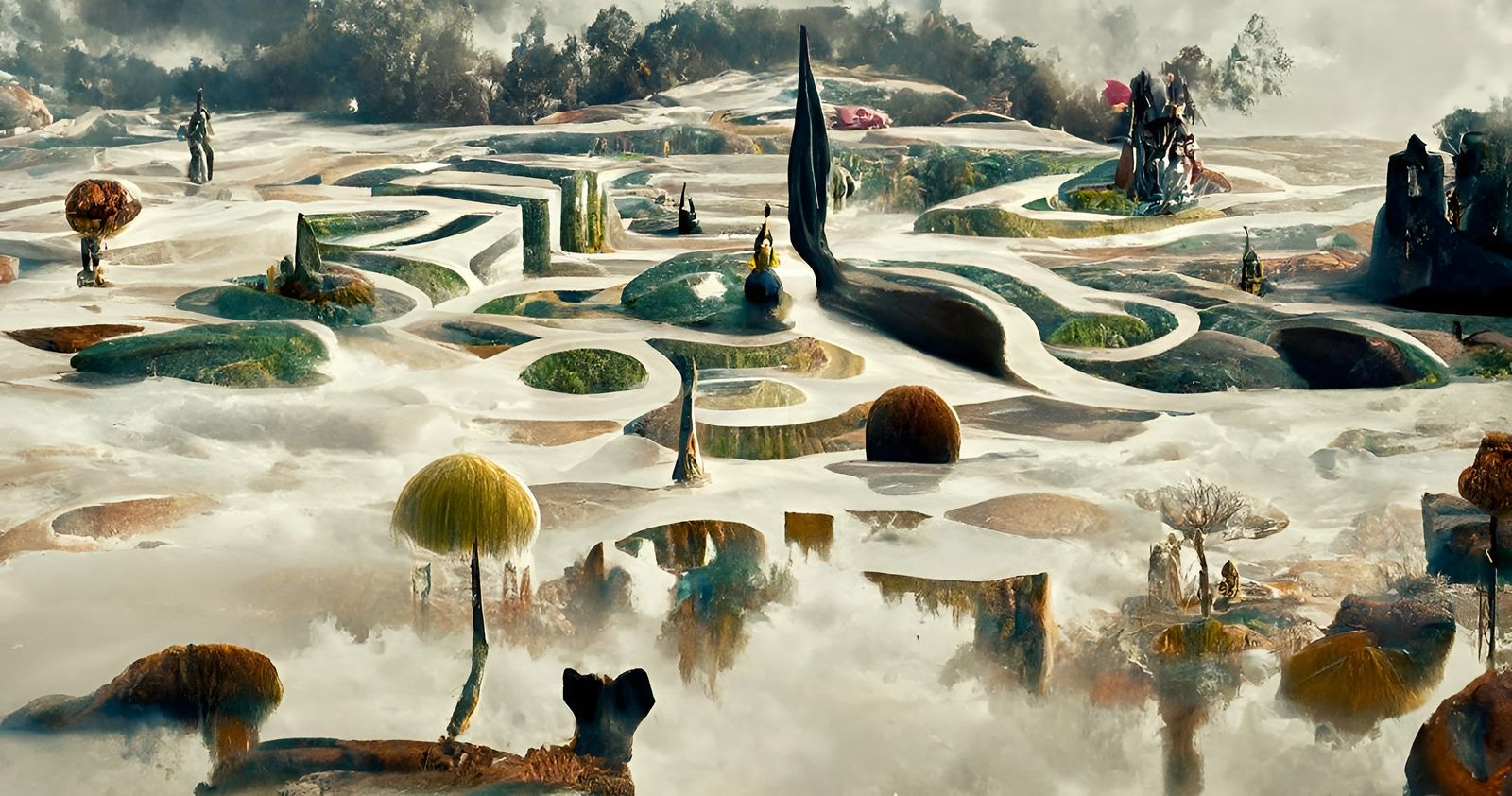 Alice in Wonderland Landscape by Jansson, Zawadzki and Beksi...