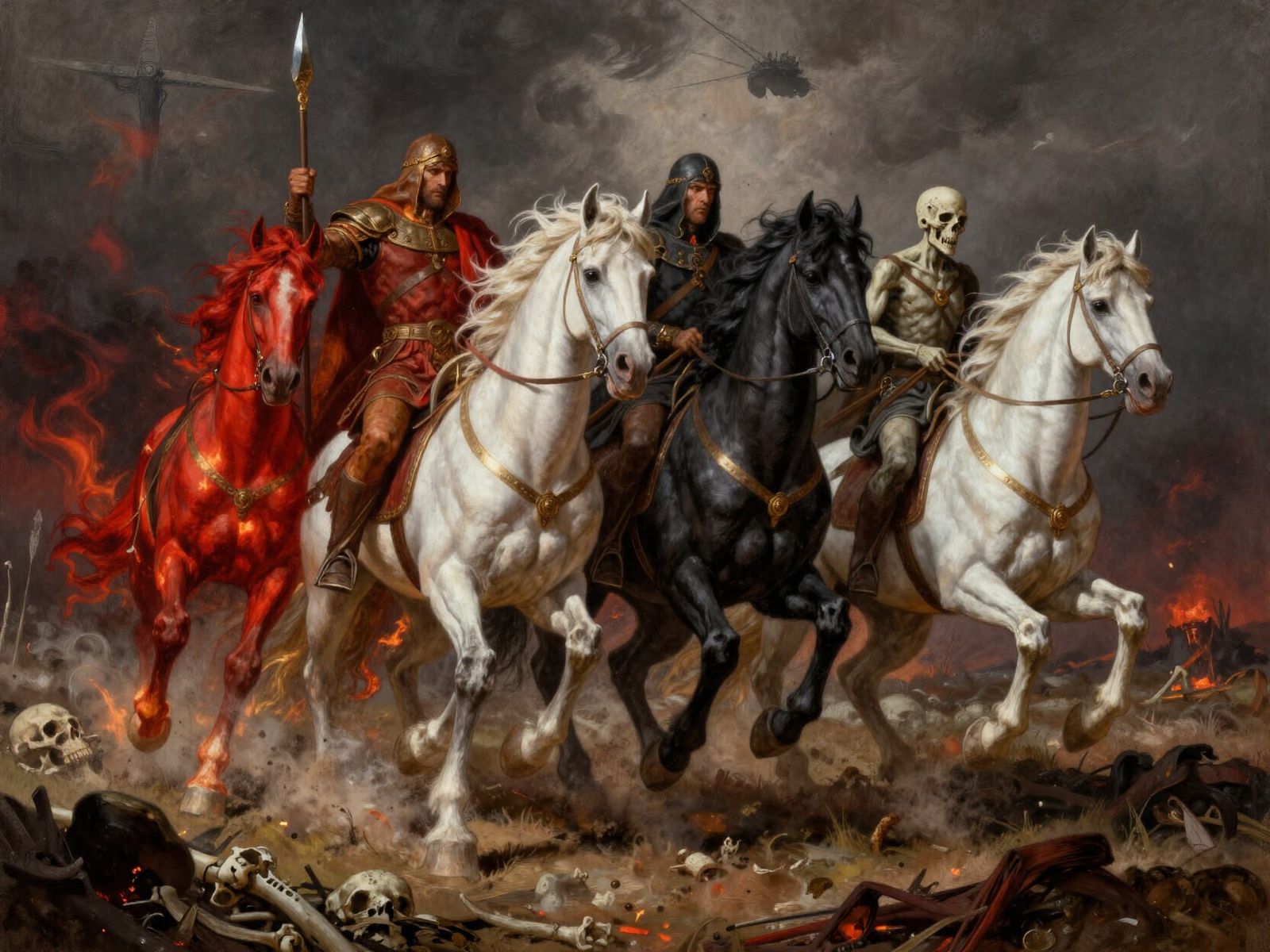 Four Horsemen of the Apocalypse in Epic Fantasy Art