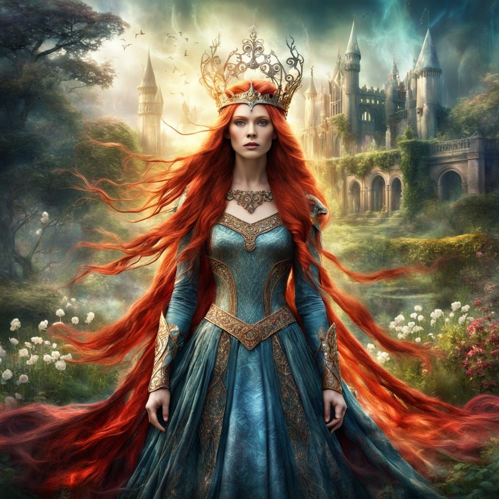 Ethereal Viking Queen in Regal Splendor